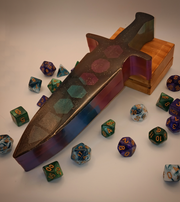 Dagger Shaped Box for DnD/ Roleplaying game Dice